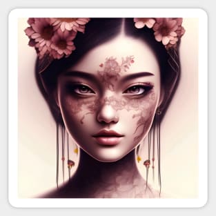 Dreaming of a beautiful Chinese Girl Sticker